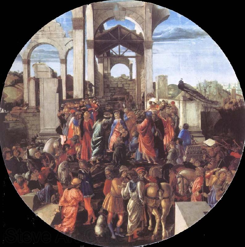 Sandro Botticelli Adoration of the Kings Norge oil painting art